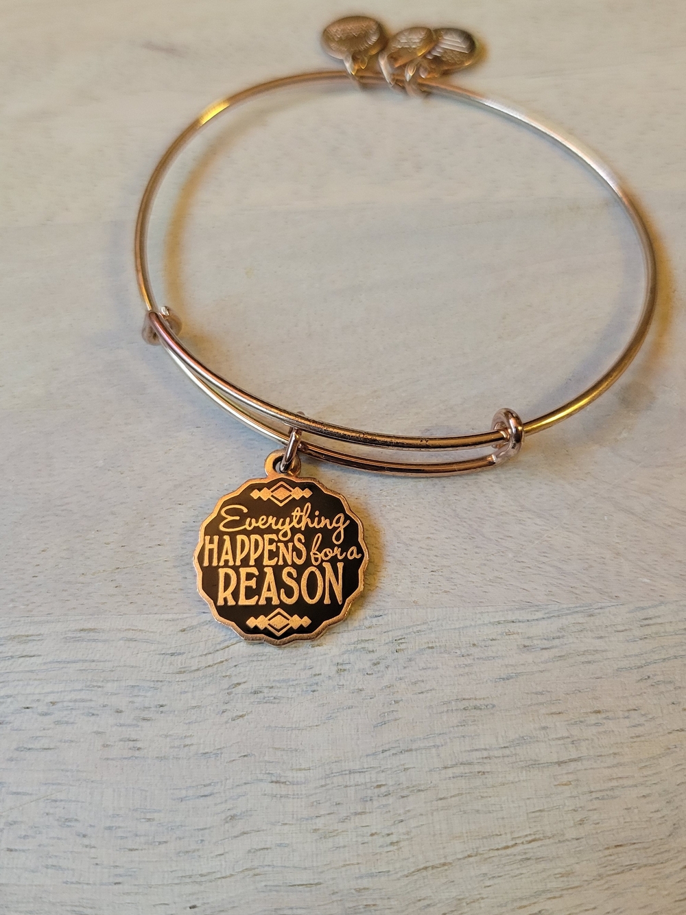 Alex And Ani Inspirational Charm Bangle - "Everything Happens for a Reason"